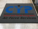 Custom Made ToughTop Logo Mat US Air Force Child Development Center of Gunter AFB Alabama