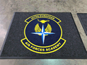 Custom Made ToughTop Logo Mat US Air Force InterEuropean Air Force Academy of Kaiserslautern Belgium