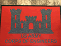 Custom Made ToughTop Logo Mat US Army Corps of Engineers Little Rock Arkansas