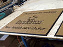 Custom Made ToughTop Logo Mat US Army Eisenhower Army Medical Center of Fort Gordon Georgia