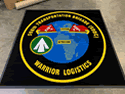 Custom Made ToughTop Logo Mat US Army European Command 598th Transport Brigade of Sembach Denmark