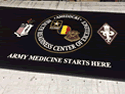 Custom Made ToughTop Logo Mat US Army Medical Center of Fort Sam Houston Texas