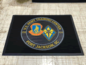 Custom Made ToughTop Logo Mat US Army Training Center of Fort Jackson South Carolina