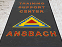 Custom Made ToughTop Logo Mat US Army Training Support Center of Ansbach Germany