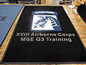 Custom Made ToughTop Logo Mat US Army XVIII Airborne Corps Sky Dragons of Fort Bragg North Carolina