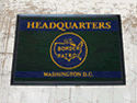 Custom Made ToughTop Logo Mat US Border Patrol Headquarters of Washington DC