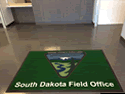 Custom Made ToughTop Logo Mat US Bureau of Land Management of South Dakota