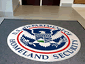 Custom Made ToughTop Logo Mat US Department of Homeland Security of Jacksonville Florida 01