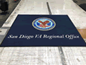 Custom Made ToughTop Logo Mat US Department of Veterans Affairs of San Diego California