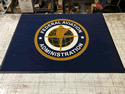 Custom Made ToughTop Logo Mat US Federal Aviation Administration of St Charles Missouri