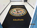 Custom Made ToughTop Logo Mat US Federal Bureau of Prisons FCC Beaumont of Beaumont Texas