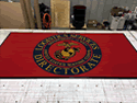 Custom Made ToughTop Logo Mat US Marines USMC Logistics Services Directorate of Barstow California