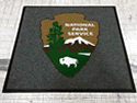 Custom Made ToughTop Logo Mat US National Park Service Golden Gate National Recreation Area of San Fransisco California