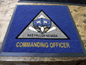 Custom Made ToughTop Logo Mat US Navy Commanding Officer of NAS Fallon Nevada