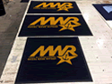 Custom Made ToughTop Logo Mat US Navy MWR of Bangor Naval Base Kitsap Washington