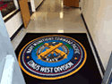 Custom Made ToughTop Logo Mat US Navy NMCPAC CONUS West Division of NAS Seal Beach California 01