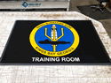 Custom Made ToughTop Logo Mat US Navy Naval Submarine Base of Kings Bay Georgia