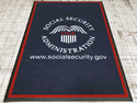 Custom Made ToughTop Logo Mat US Social Security Administration of Beaumont Texas