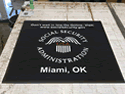 Custom Made ToughTop Logo Mat US Social Security Administration of Miami Florida