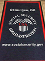 Custom Made ToughTop Logo Mat US Social Security Administration of Okmulgee Oklahoma