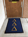 Custom Made ToughTop Logo Mat University of Southern Mississippi Delta Delta Delta Sorority of Hattiesburg Mississippi 02