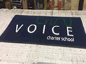 Custom Made ToughTop Logo Mat Voice Charter School of Long Island City New York
