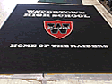 Custom Made ToughTop Logo Mat Watertown High School of Watertown Massachusetts 03