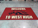 Custom Made ToughTop Logo Mat Western Hills High School of Cincinnati Ohio