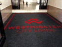 Custom Made ToughTop Logo Mat Westminster City Living Kushner Companies of New York City