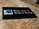 Custom Made ToughTop Logo Mat Willow Ridge Apartments of Charlotte North Carolina