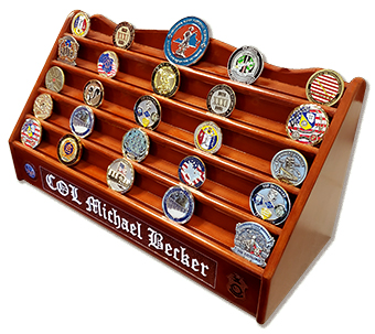 Tabletop Wooden Challenge Coin Holder Product Image